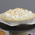 Country-style pie filled with delicious filling and smothered in whipped topping.